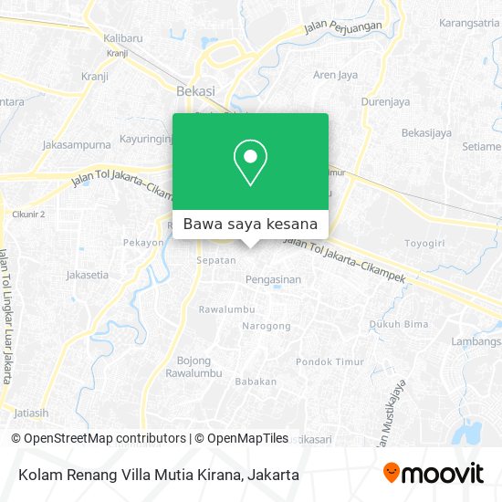 Peta Kolam Renang Villa Mutia Kirana