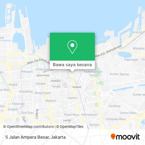 Peta 5 Jalan Ampera Besar