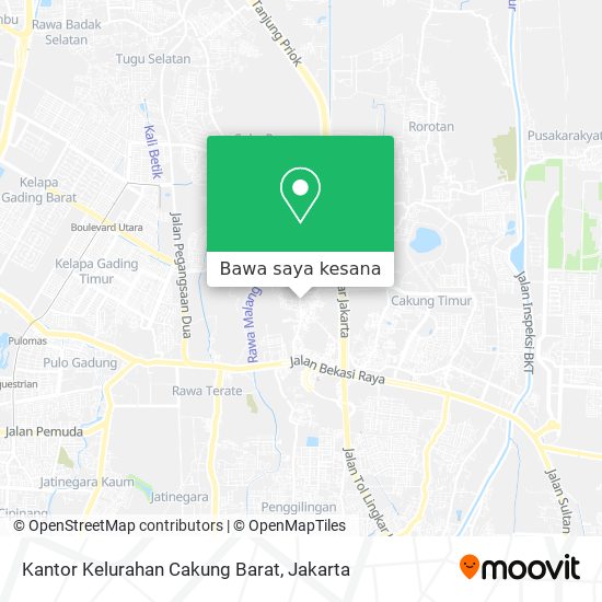 Peta Kantor Kelurahan Cakung Barat