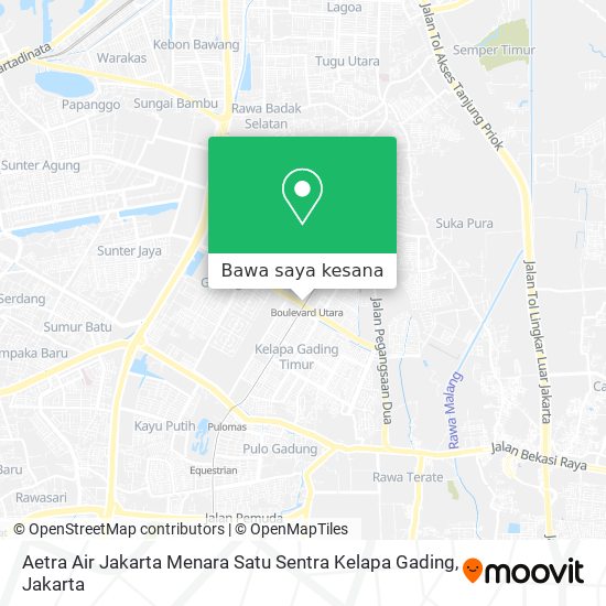 Peta Aetra Air Jakarta Menara Satu Sentra Kelapa Gading