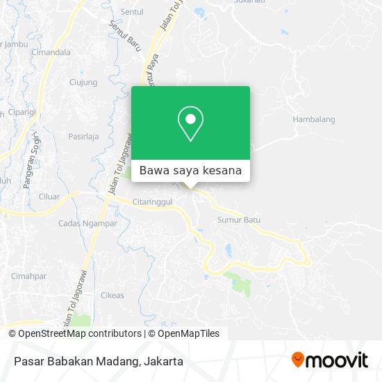 Peta Pasar Babakan Madang