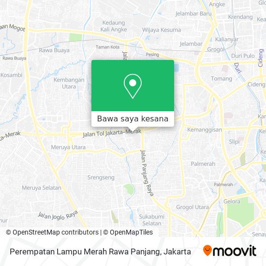 Peta Perempatan Lampu Merah Rawa Panjang