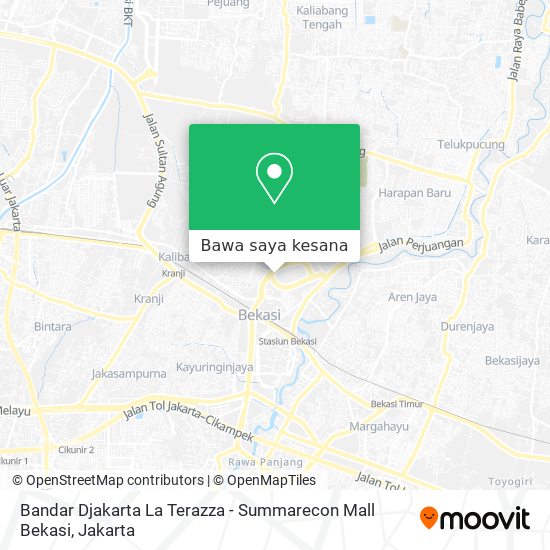 Peta Bandar Djakarta La Terazza - Summarecon Mall Bekasi