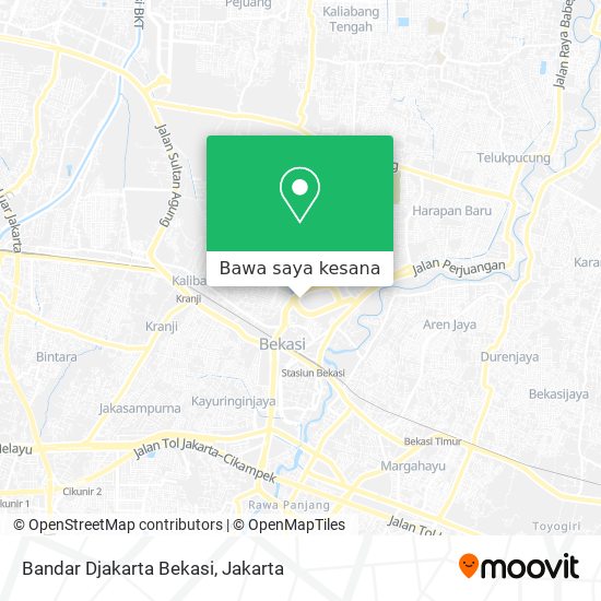 Peta Bandar Djakarta Bekasi