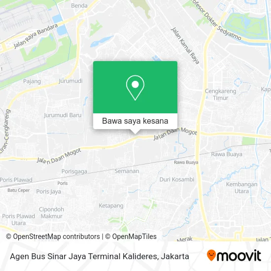 Peta Agen Bus Sinar Jaya Terminal Kalideres