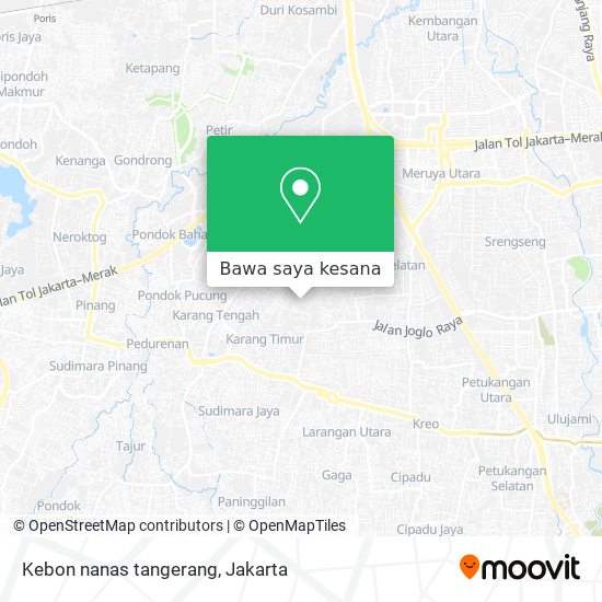 Peta Kebon nanas tangerang