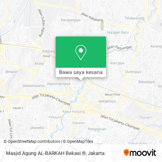 Peta Masjid Agung AL-BARKAH Bekasi ®