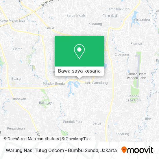 Peta Warung Nasi Tutug Oncom - Bumbu Sunda