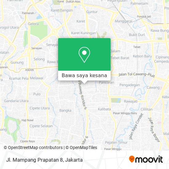 Peta Jl. Mampang Prapatan 8