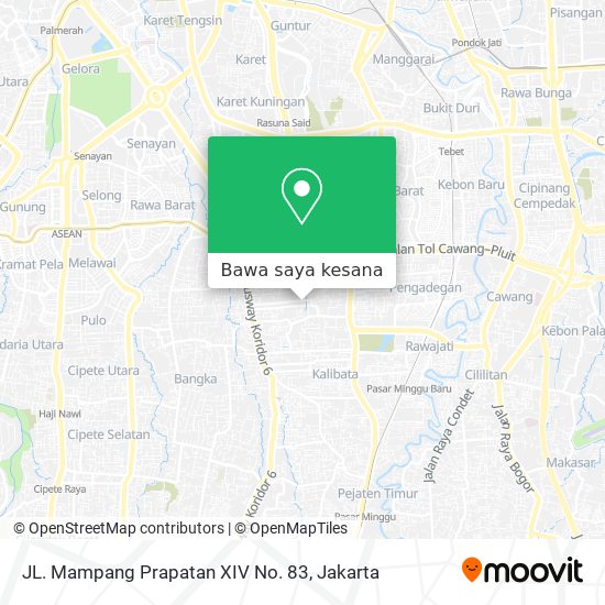Peta JL. Mampang Prapatan XIV No. 83