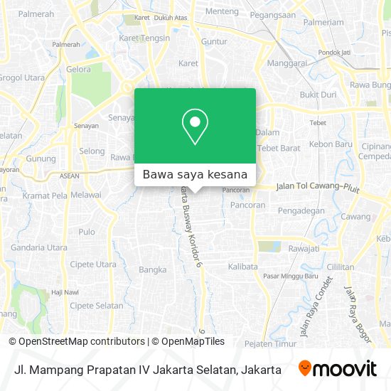 Peta Jl. Mampang Prapatan IV Jakarta Selatan