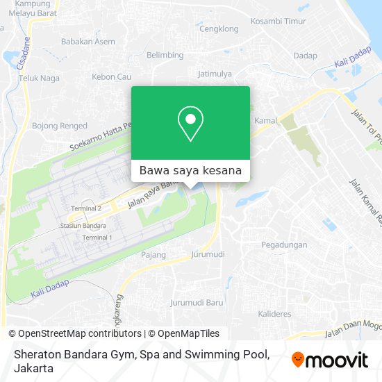 Peta Sheraton Bandara Gym, Spa and Swimming Pool