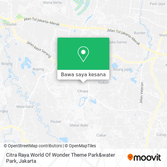 Peta Citra Raya World Of Wonder Theme Park&water Park