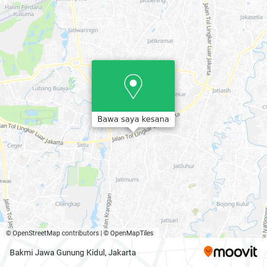 Peta Bakmi Jawa Gunung Kidul