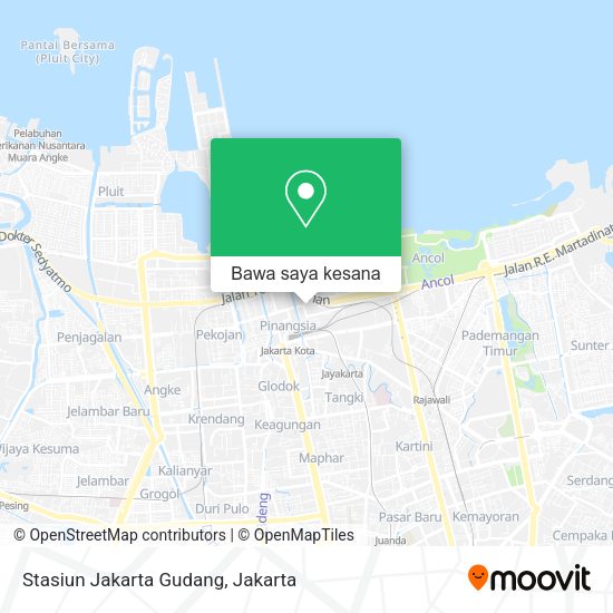 Peta Stasiun Jakarta Gudang