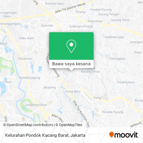 Peta Kelurahan Pondok Kacang Barat