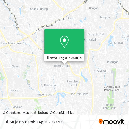 Peta Jl. Mujair 6 Bambu Apus