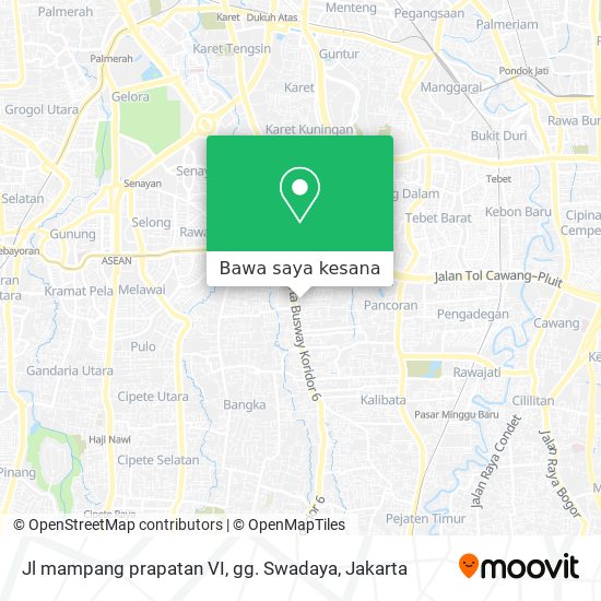 Peta Jl mampang prapatan VI, gg. Swadaya