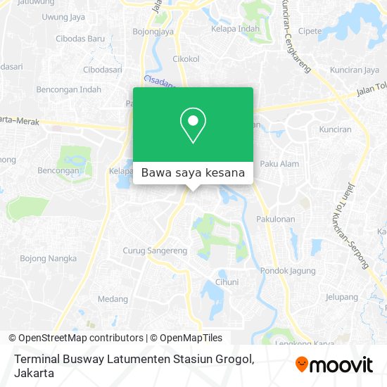 Peta Terminal Busway Latumenten Stasiun Grogol