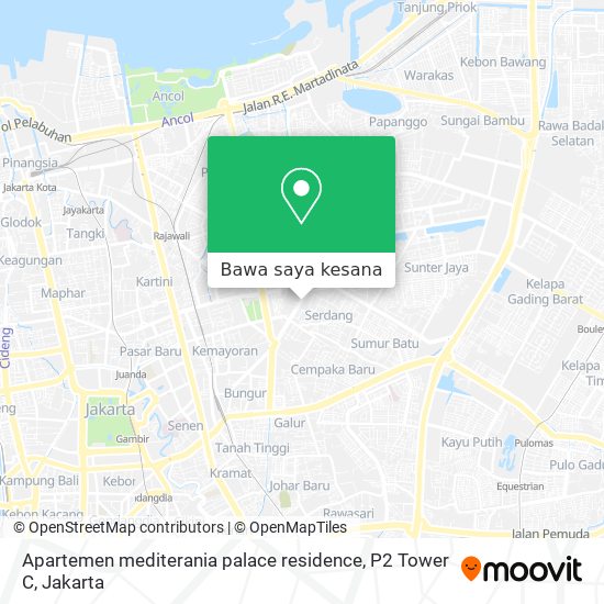 Peta Apartemen mediterania palace residence, P2 Tower C