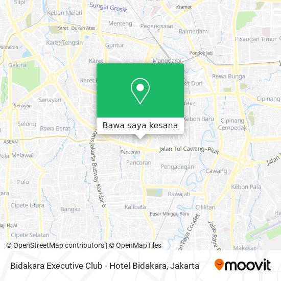 Peta Bidakara Executive Club - Hotel Bidakara