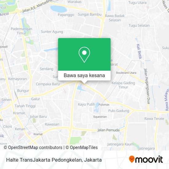 Peta Halte TransJakarta Pedongkelan