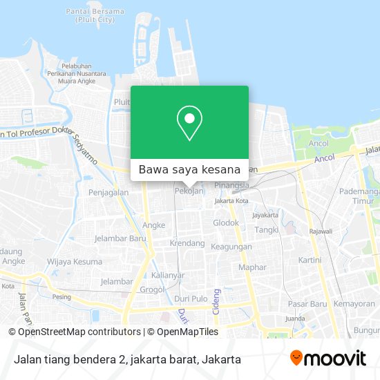 Peta Jalan tiang bendera 2, jakarta barat