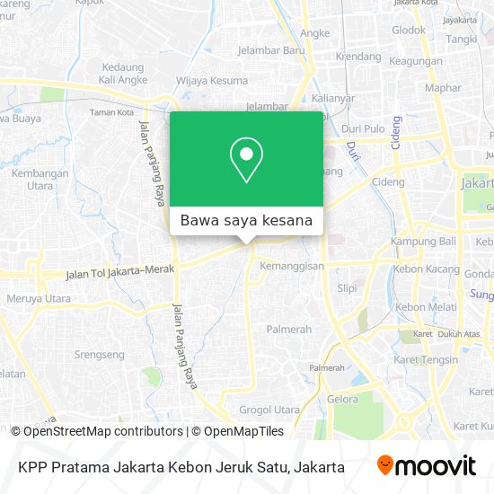 Peta KPP Pratama Jakarta Kebon Jeruk Satu