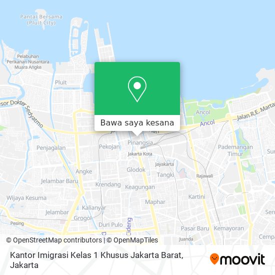 Peta Kantor Imigrasi Kelas 1 Khusus Jakarta Barat