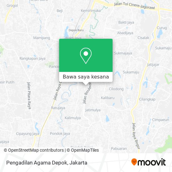 Peta Pengadilan Agama Depok