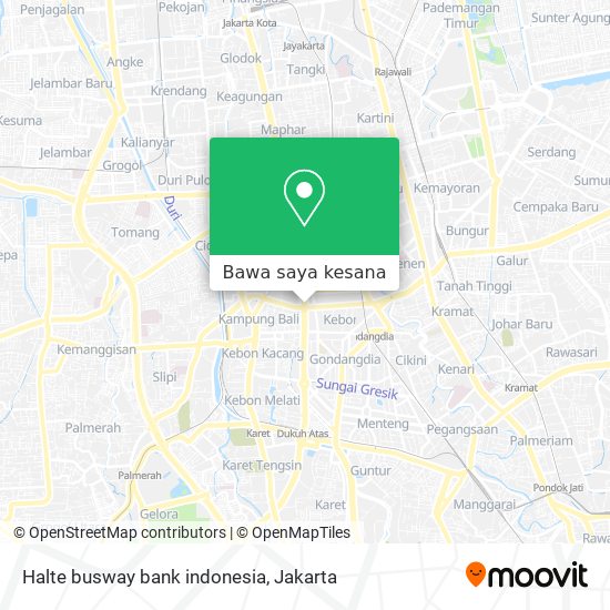 Peta Halte busway bank indonesia