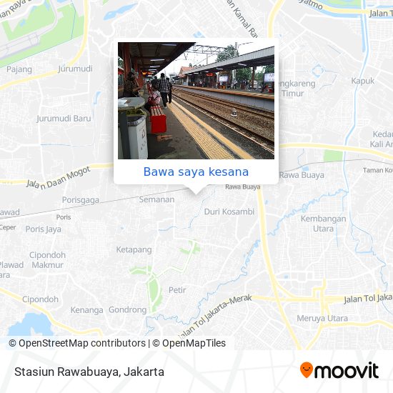 Peta Stasiun Rawabuaya