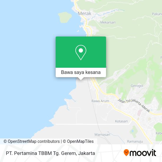 Peta PT. Pertamina TBBM Tg. Gerem