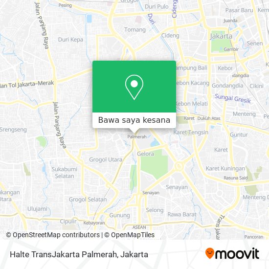 Peta Halte TransJakarta Palmerah