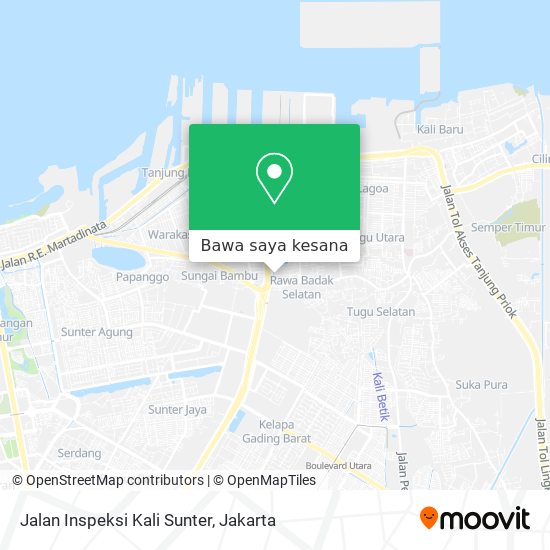 Peta Jalan Inspeksi Kali Sunter