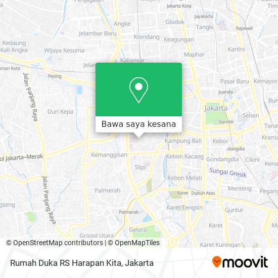 Peta Rumah Duka RS Harapan Kita