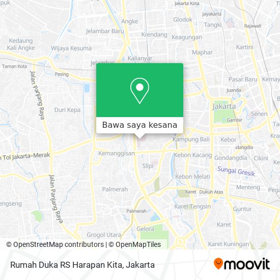 Peta Rumah Duka RS Harapan Kita