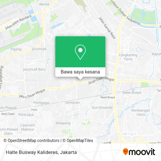 Peta Halte Busway Kalideres