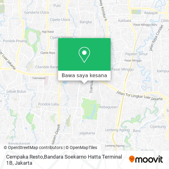 Peta Cempaka Resto,Bandara Soekarno Hatta Terminal 1B