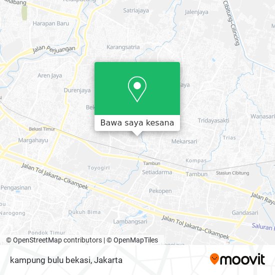 Peta kampung bulu bekasi