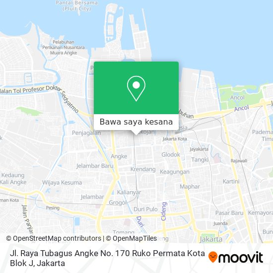 Peta Jl. Raya Tubagus Angke No. 170 Ruko Permata Kota Blok J