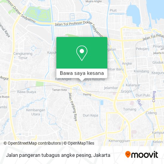 Peta Jalan pangeran tubagus angke pesing