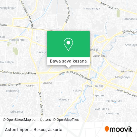 Peta Aston Imperial Bekasi
