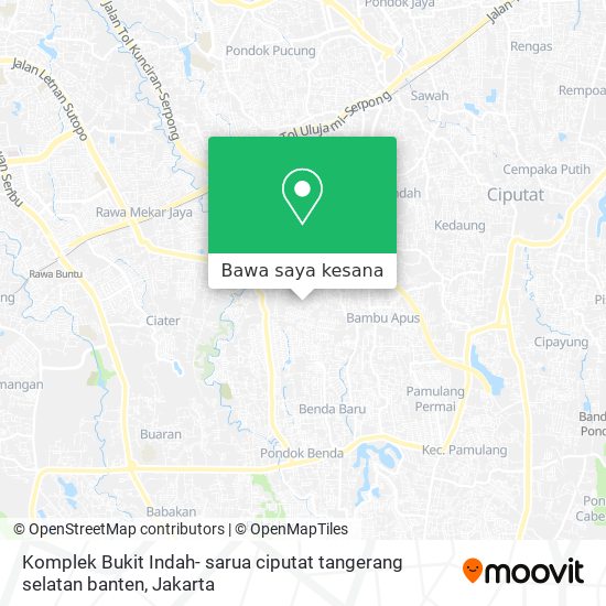 Peta Komplek Bukit Indah- sarua ciputat tangerang selatan banten