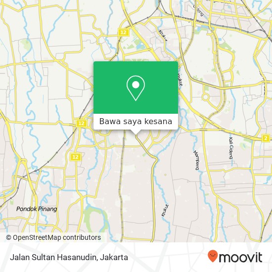 Peta Jalan Sultan Hasanudin