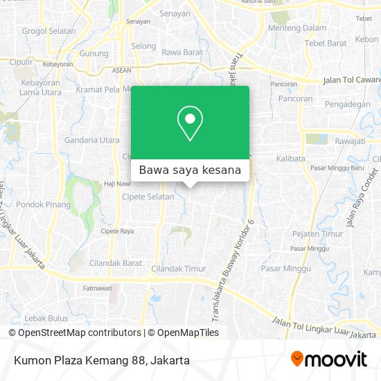 Peta Kumon Plaza Kemang 88