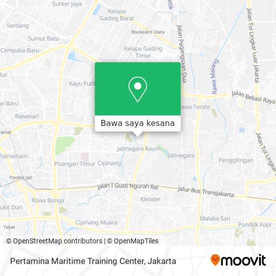 Peta Pertamina Maritime Training Center