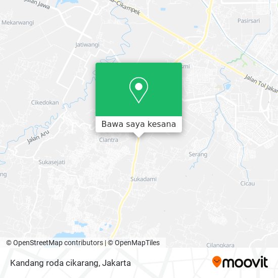 Peta Kandang roda cikarang