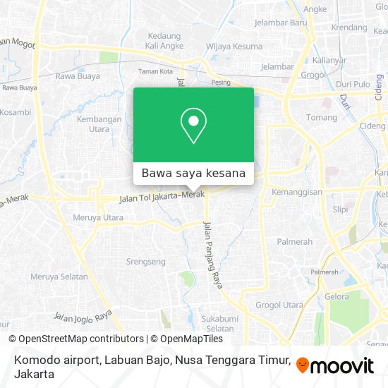 Peta Komodo airport, Labuan Bajo, Nusa Tenggara Timur
