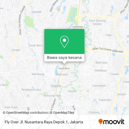 Peta Fly Over Jl. Nusantara Raya Depok 1